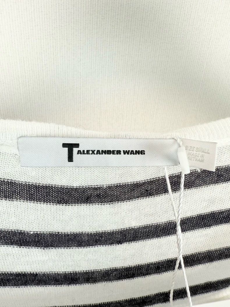 Alexander Wang Alexander Wang Striped Long Sleeve Top Size S / US 4 / IT 40 - 2 Thumbnail