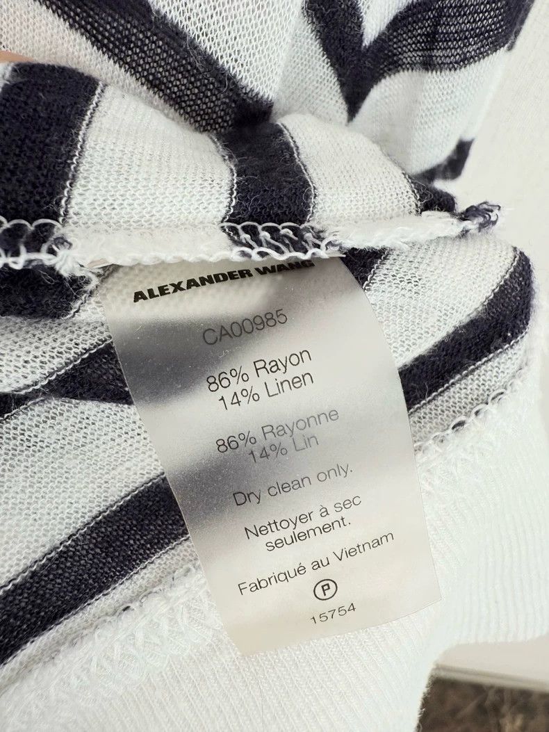 Alexander Wang Alexander Wang Striped Long Sleeve Top Size S / US 4 / IT 40 - 3 Thumbnail