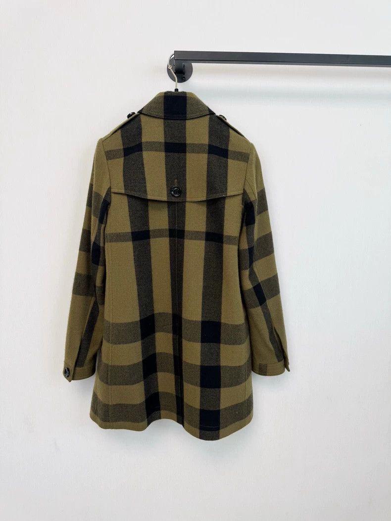 Burberry Burberry Wool Coat in Plaid Design Size XS / US 0-2 / IT 36-38 - 6 Thumbnail