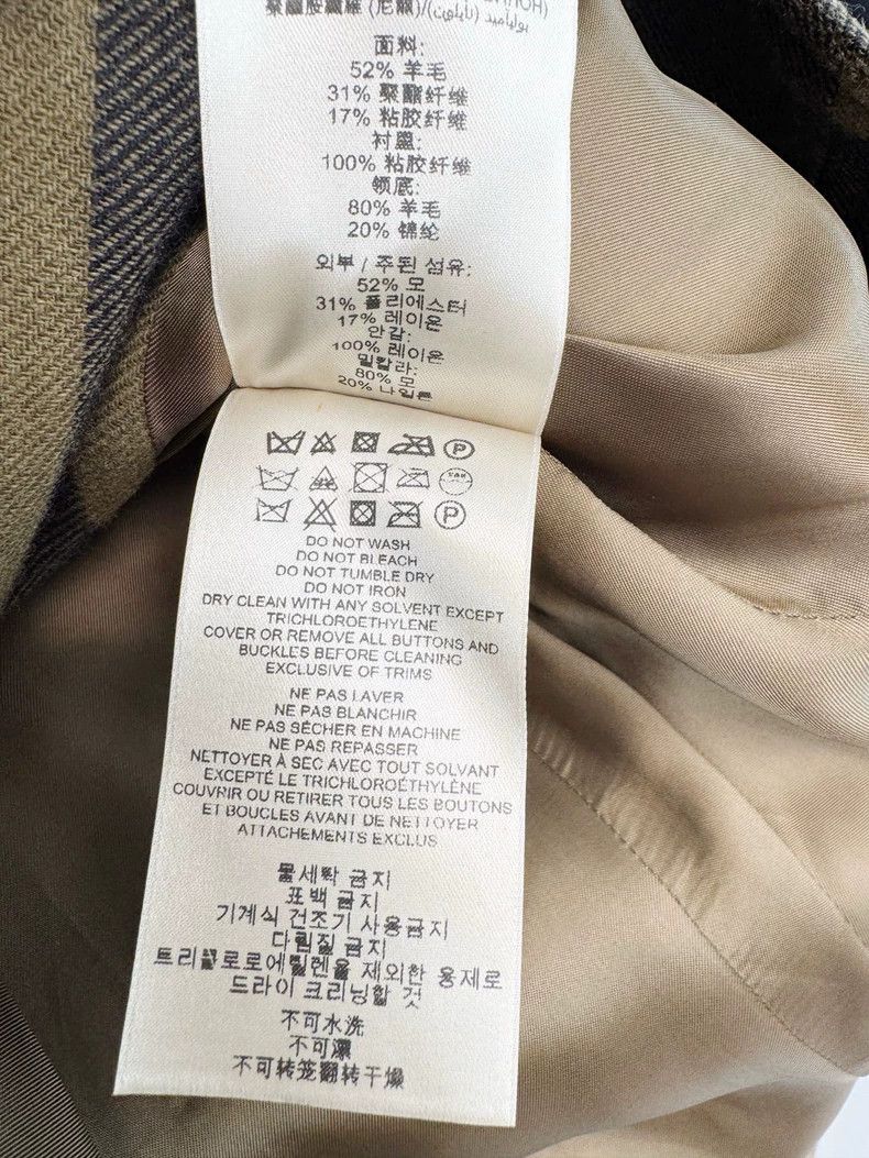 Burberry Burberry Wool Coat in Plaid Design Size XS / US 0-2 / IT 36-38 - 5 Thumbnail