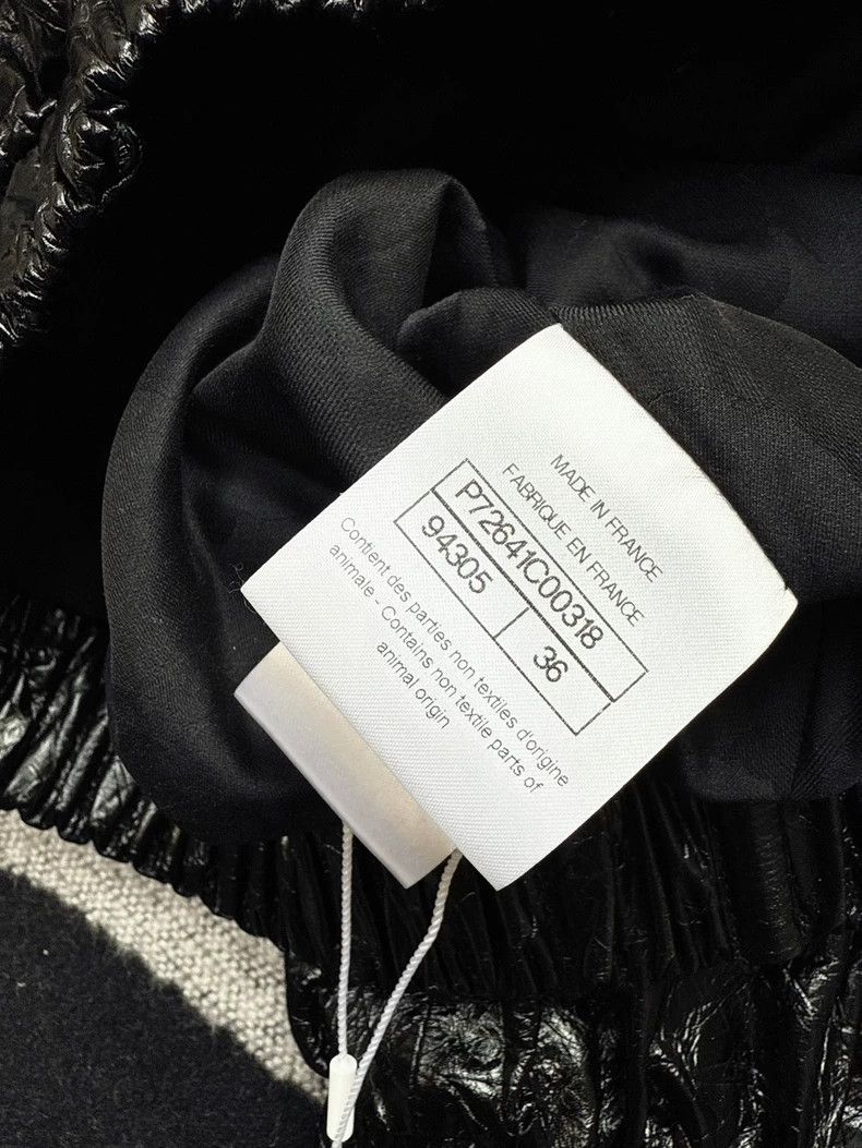 Chanel Chanel Black Short Puff Sleeve Leather Jacket Size S / US 4 / IT 40 - 6 Thumbnail