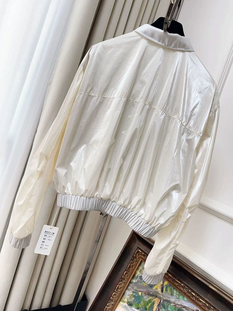 Chanel Chanel Metallic Cream Jacket from Spring Collection Size S / US 4 / IT 40 - 2 Thumbnail