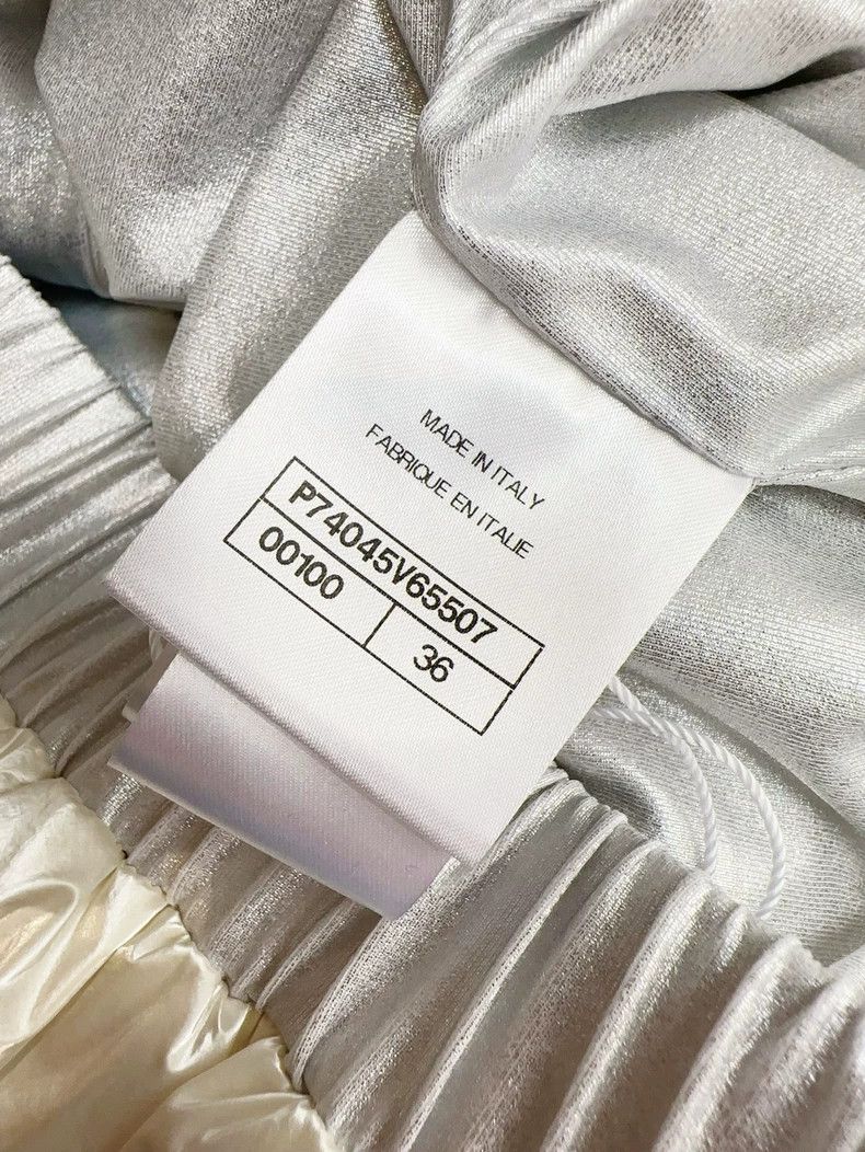 Chanel Chanel Metallic Cream Jacket from Spring Collection Size S / US 4 / IT 40 - 7 Thumbnail