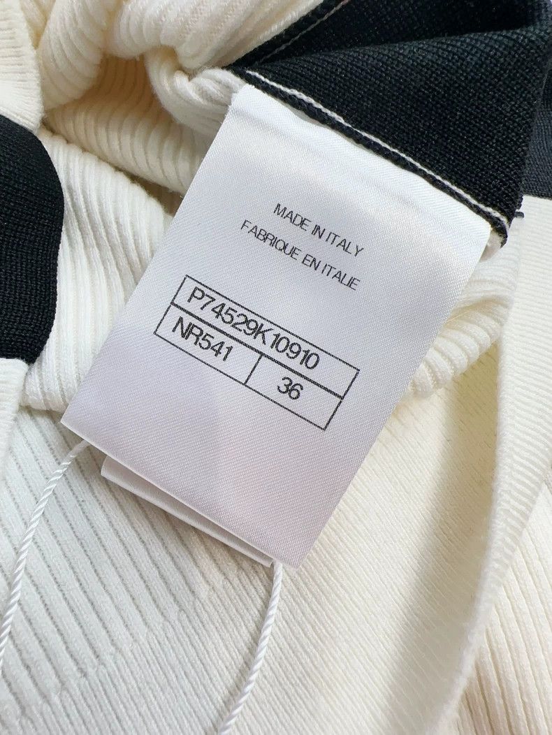 Chanel Chanel Coco Neige Black Trim Knit Top Size XS / US 0-2 / IT 36-38 - 7 Thumbnail