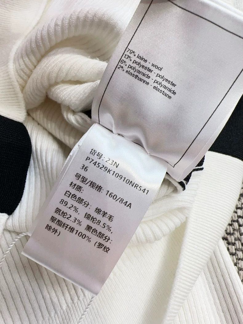 Chanel Chanel Coco Neige Black Trim Knit Top Size XS / US 0-2 / IT 36-38 - 8 Thumbnail