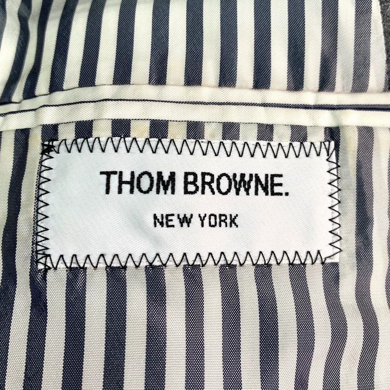 Thom Browne Gray Wool Blended Suit Jacket by Thom Browne Size M / US 6-8 / IT 42-44 - 6 Thumbnail