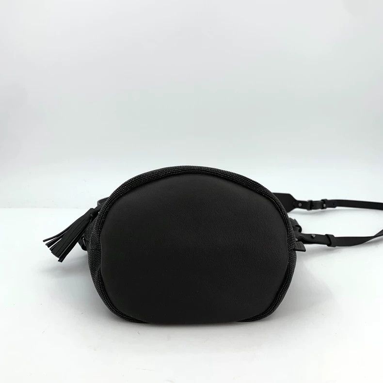 Brunello Cucinelli Brunello Cucinelli Black Bucket Bag with Beads Size ONE SIZE - 4 Thumbnail