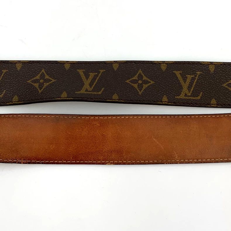 Louis Vuitton Louis Vuitton Brown Logo Smooth Buckle Belt Size ONE SIZE - 6 Thumbnail
