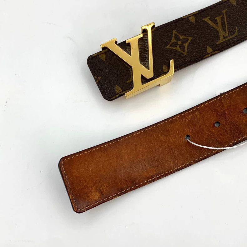 Louis Vuitton Louis Vuitton Brown Logo Smooth Buckle Belt Size ONE SIZE - 5 Thumbnail