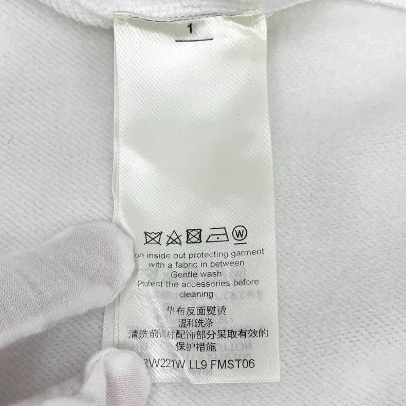 Louis Vuitton Louis Vuitton White Logo Cotton Crop Sweatshirt Size XS / US 0-2 / IT 36-38 - 6 Thumbnail