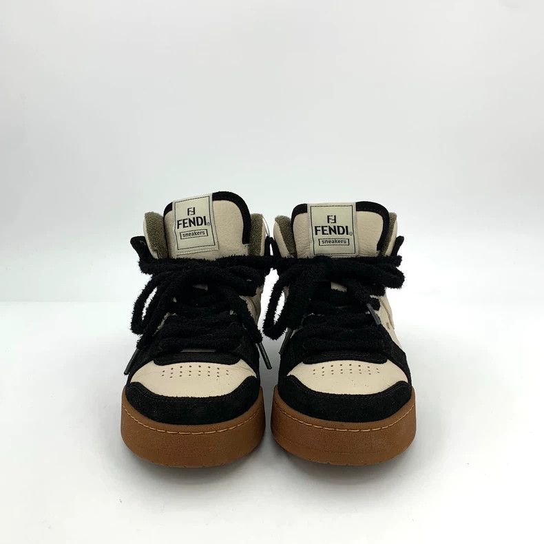 Fendi Fendi Match Color Block Mid-Top Sneakers Size US 6 / IT 36 - 3 Thumbnail