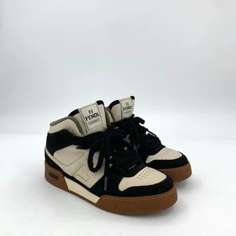 Fendi Fendi Match Color Block Mid-Top Sneakers Size US 6 / IT 36 - 2 Thumbnail
