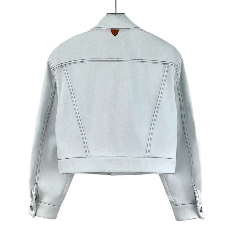 Louis Vuitton Louis Vuitton Light Blue Denim Jacket Size XS / US 0-2 / IT 36-38 - 2 Thumbnail