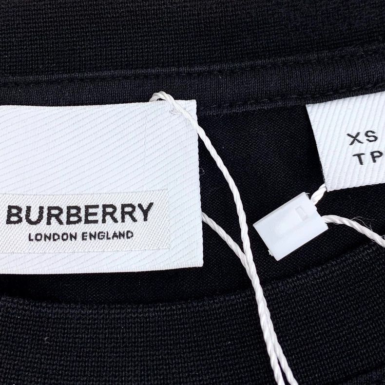 Burberry Burberry Black Logo Cotton T-Shirt Size XS Size XS / US 0-2 / IT 36-38 - 5 Thumbnail