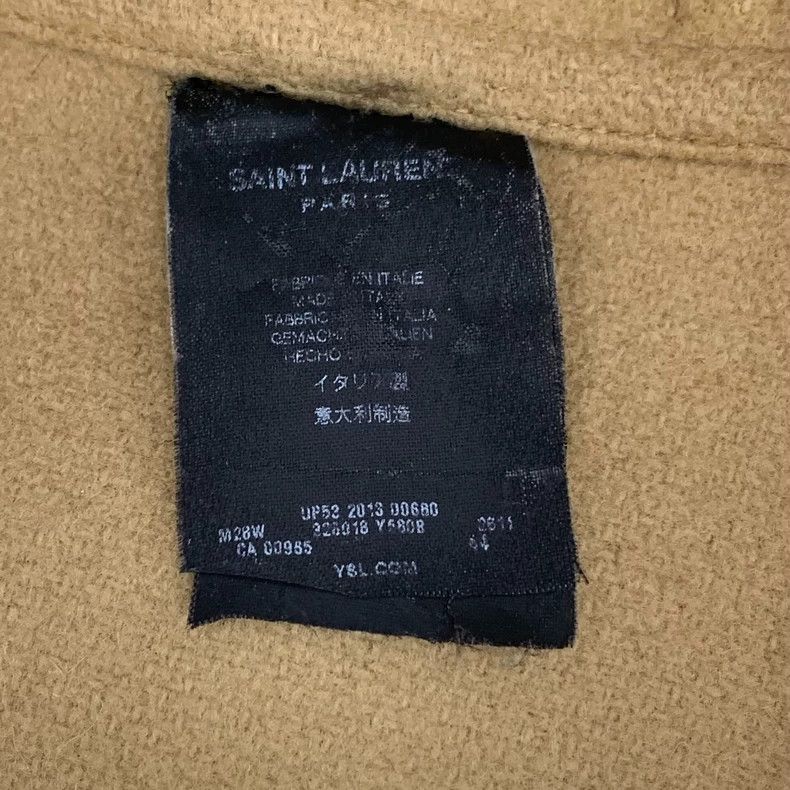 Saint Laurent Paris Saint Laurent Brown Wool Hooded Coat Size L / US 10 / IT 46 - 6 Thumbnail