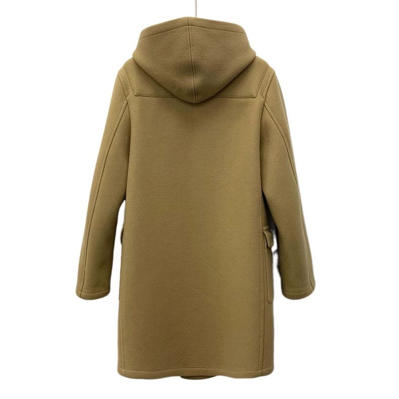 Saint Laurent Paris Saint Laurent Brown Wool Hooded Coat Size L / US 10 / IT 46 - 2 Thumbnail