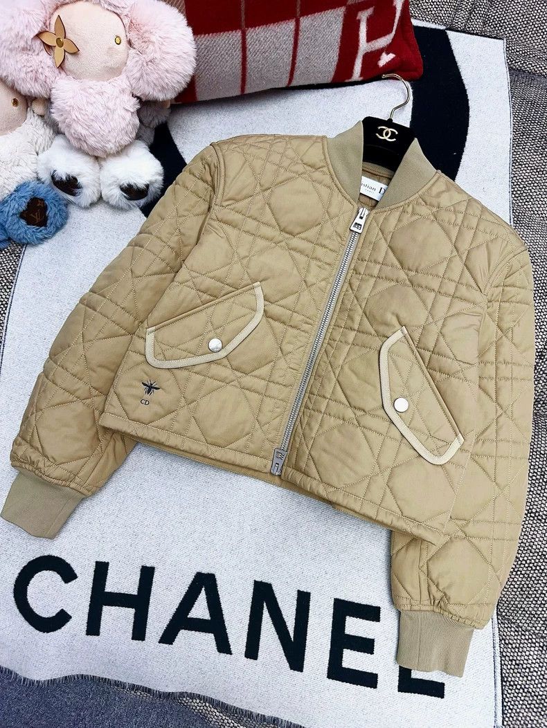 Dior Beige Quilted Long Sleeve Jacket Size L / US 10 / IT 46 - 7 Thumbnail