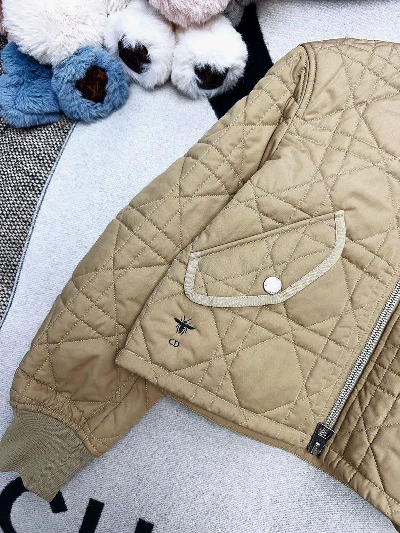 Dior Beige Quilted Long Sleeve Jacket Size L / US 10 / IT 46 - 2 Thumbnail