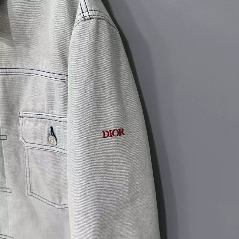 Dior Dior Tiger Embroidered Denim Jacket Size L / US 10 / IT 46 - 4 Thumbnail