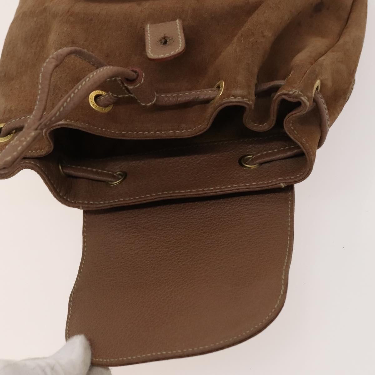 Gucci GUCCI Backpack Leather Brown Gold 003 3444 0030 Auth 121800 Size ONE SIZE - 20 Thumbnail