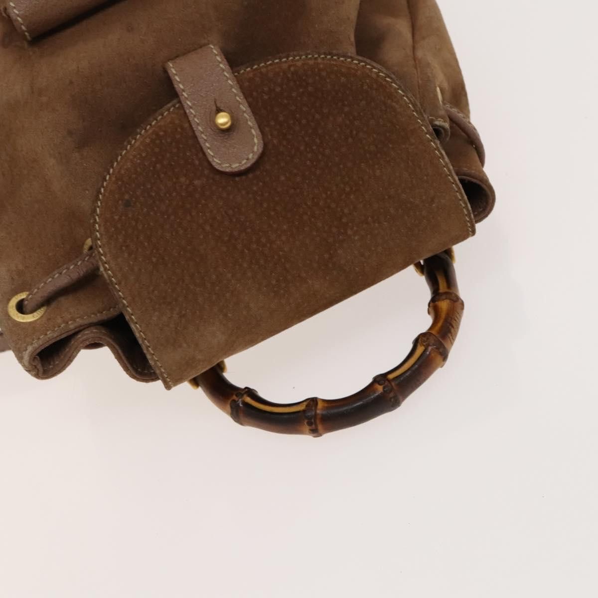 Gucci GUCCI Backpack Leather Brown Gold 003 3444 0030 Auth 121800 Size ONE SIZE - 6 Thumbnail