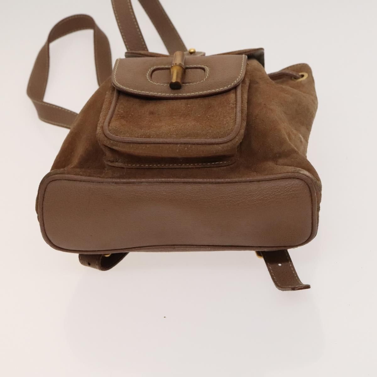 Gucci GUCCI Backpack Leather Brown Gold 003 3444 0030 Auth 121800 Size ONE SIZE - 5 Thumbnail
