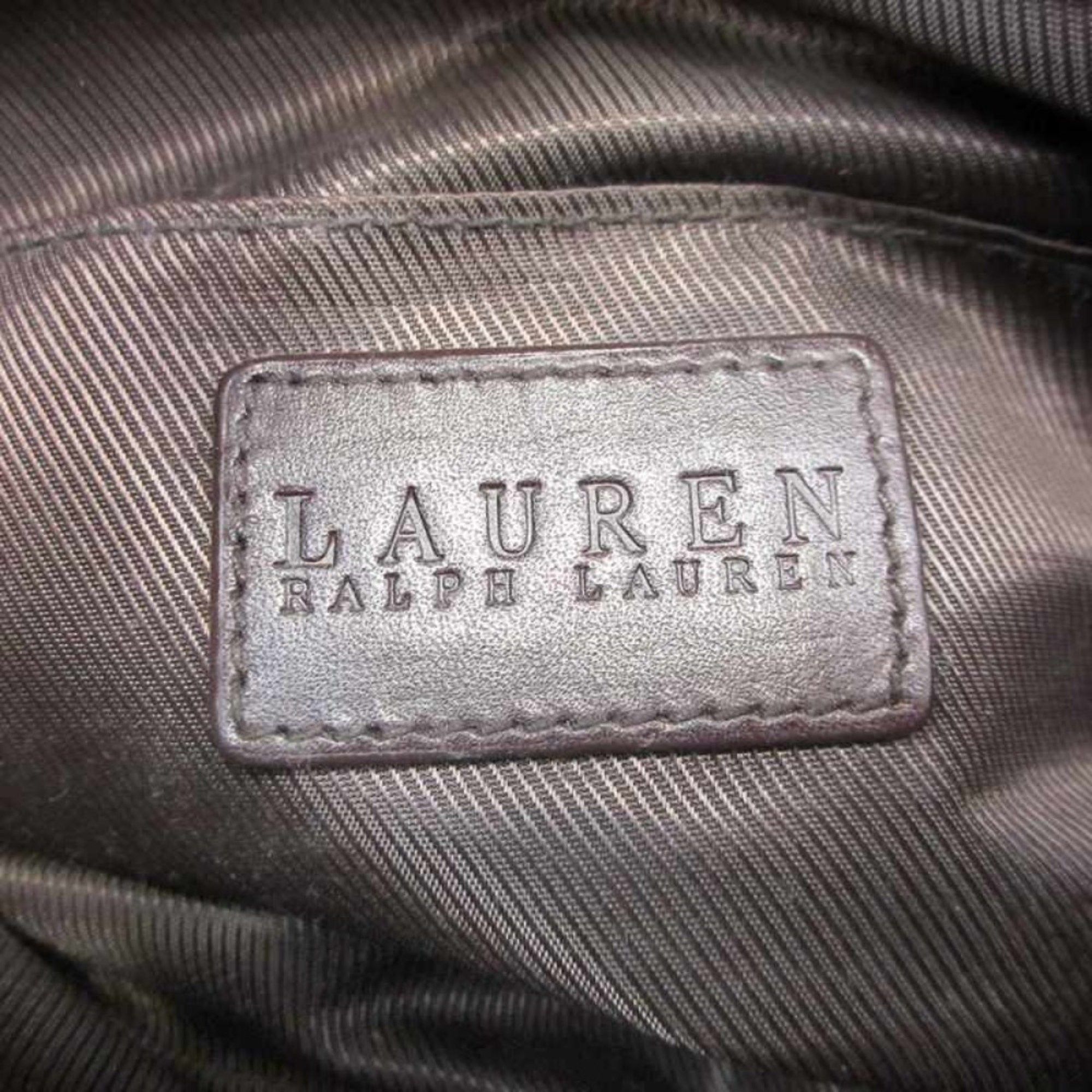 Ralph Lauren RALPH LAUREN Houndstooth Check Shoulder Bag Pochette Sacoche Beige Brown Women's Size ONE SIZE - 8 Thumbnail