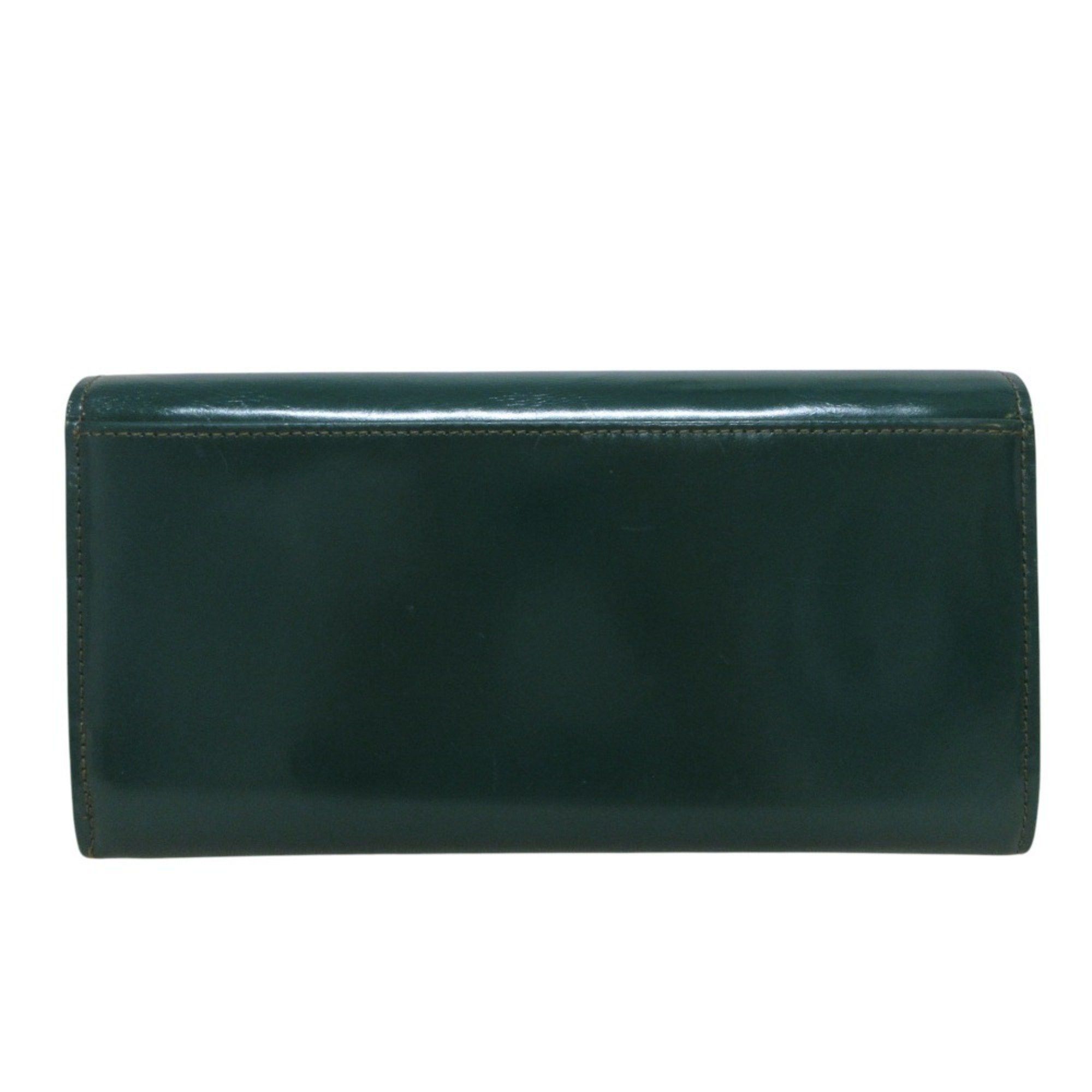 Vivienne Westwood Vivienne Westwood Leather Long Wallet, Bi-fold, Green, Women's Size ONE SIZE - 2 Thumbnail