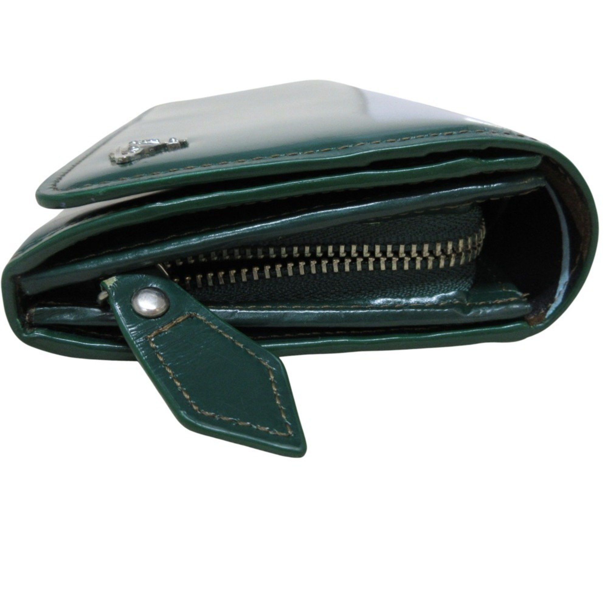 Vivienne Westwood Vivienne Westwood Leather Long Wallet, Bi-fold, Green, Women's Size ONE SIZE - 4 Thumbnail