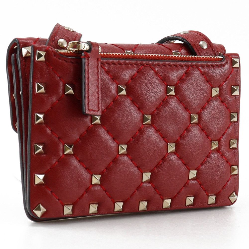 Valentino Valentino Valentino Garavani Rockstuds Leather Shoulder Bag Leather Crossbody Bag MW0BCA23NAP Size ONE SIZE - 3 Thumbnail