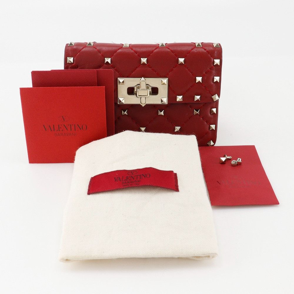 Valentino Valentino Valentino Garavani Rockstuds Leather Shoulder Bag Leather Crossbody Bag MW0BCA23NAP Size ONE SIZE - 18 Thumbnail