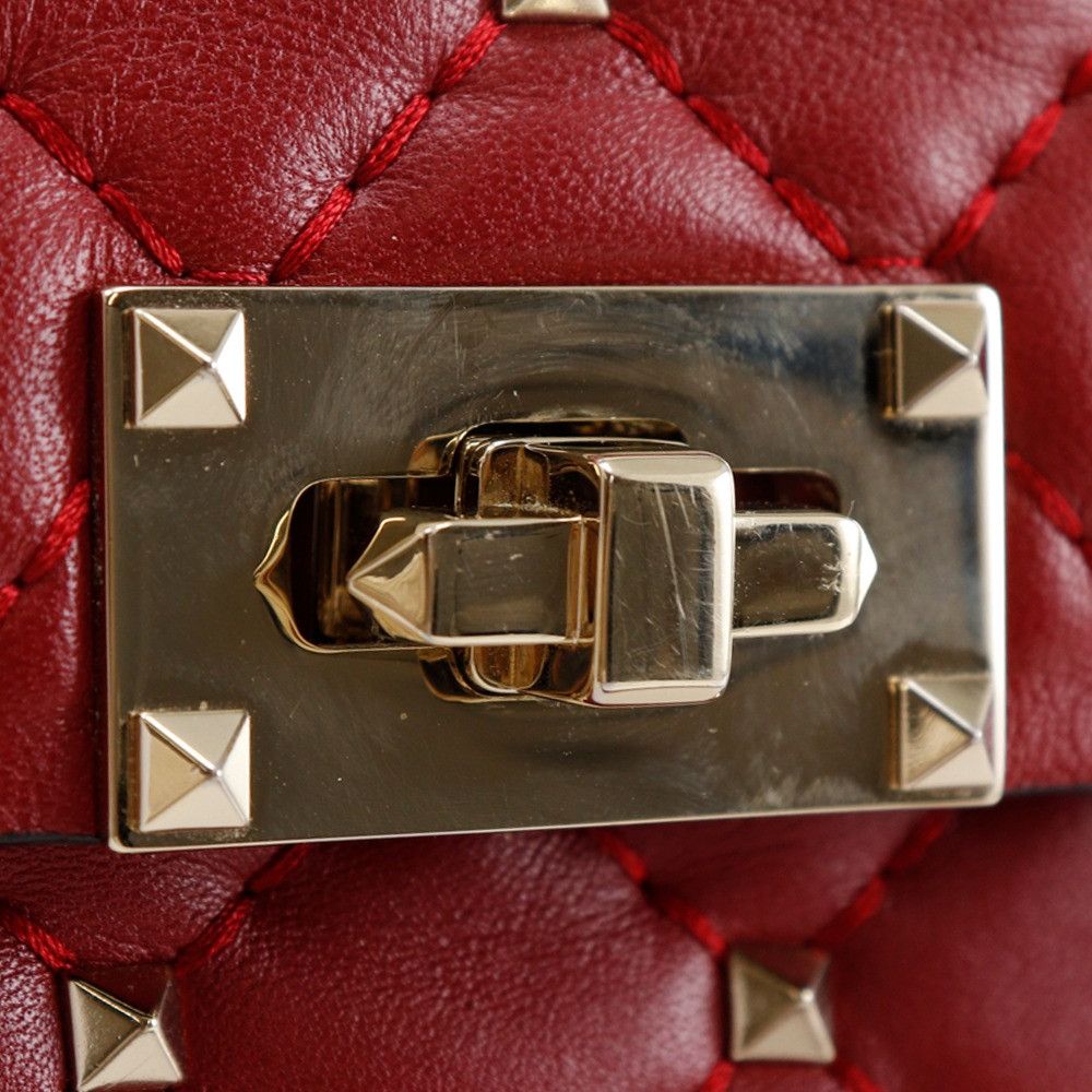Valentino Valentino Valentino Garavani Rockstuds Leather Shoulder Bag Leather Crossbody Bag MW0BCA23NAP Size ONE SIZE - 15 Thumbnail