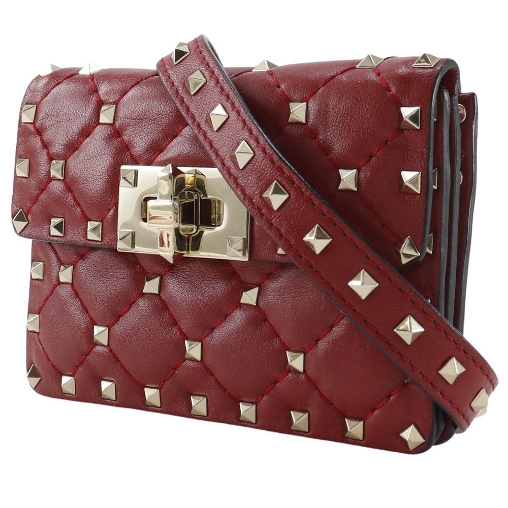 Valentino Valentino Valentino Garavani Rockstuds Leather Shoulder Bag Leather Crossbody Bag MW0BCA23NAP Size ONE SIZE - 2 Thumbnail