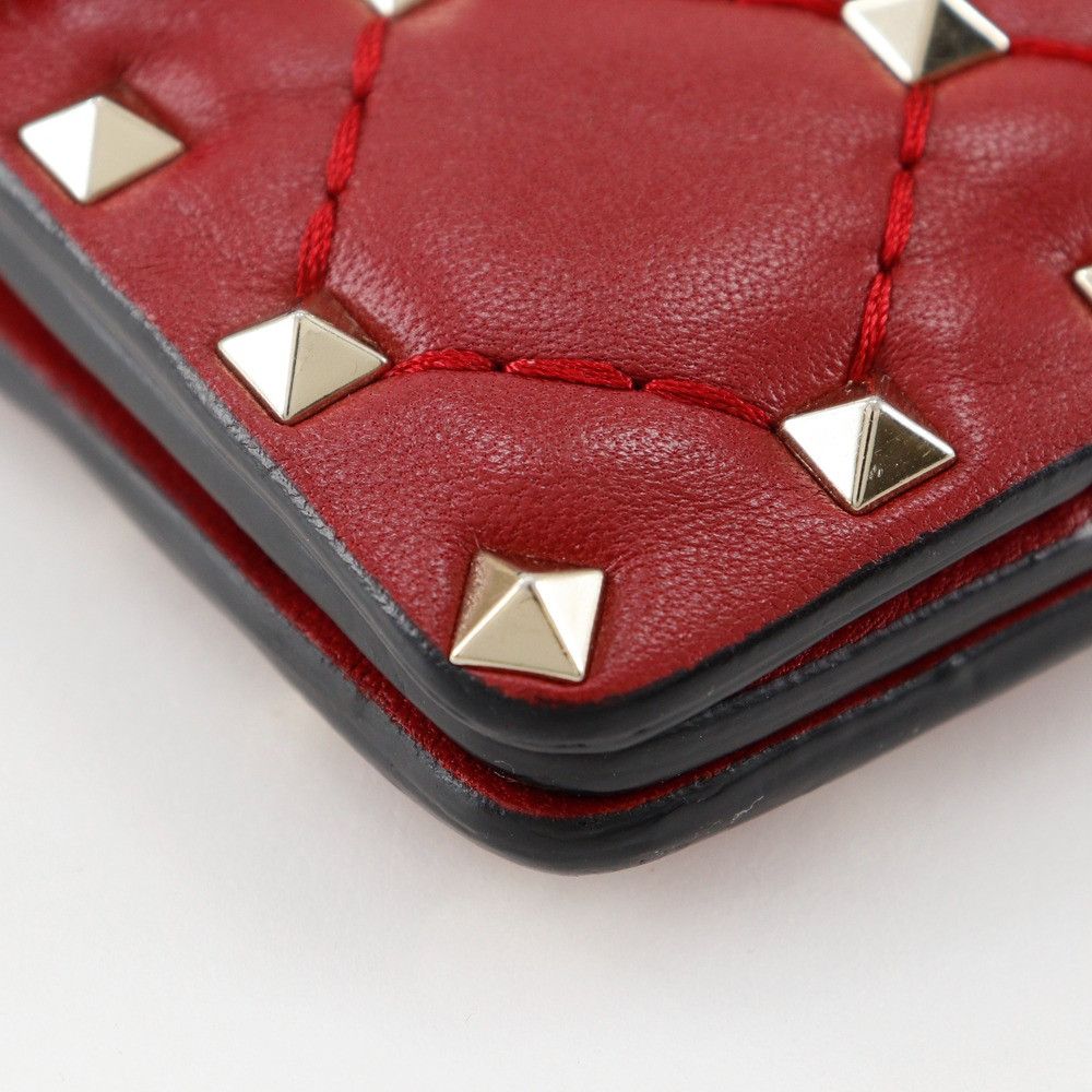 Valentino Valentino Valentino Garavani Rockstuds Leather Shoulder Bag Leather Crossbody Bag MW0BCA23NAP Size ONE SIZE - 4 Thumbnail