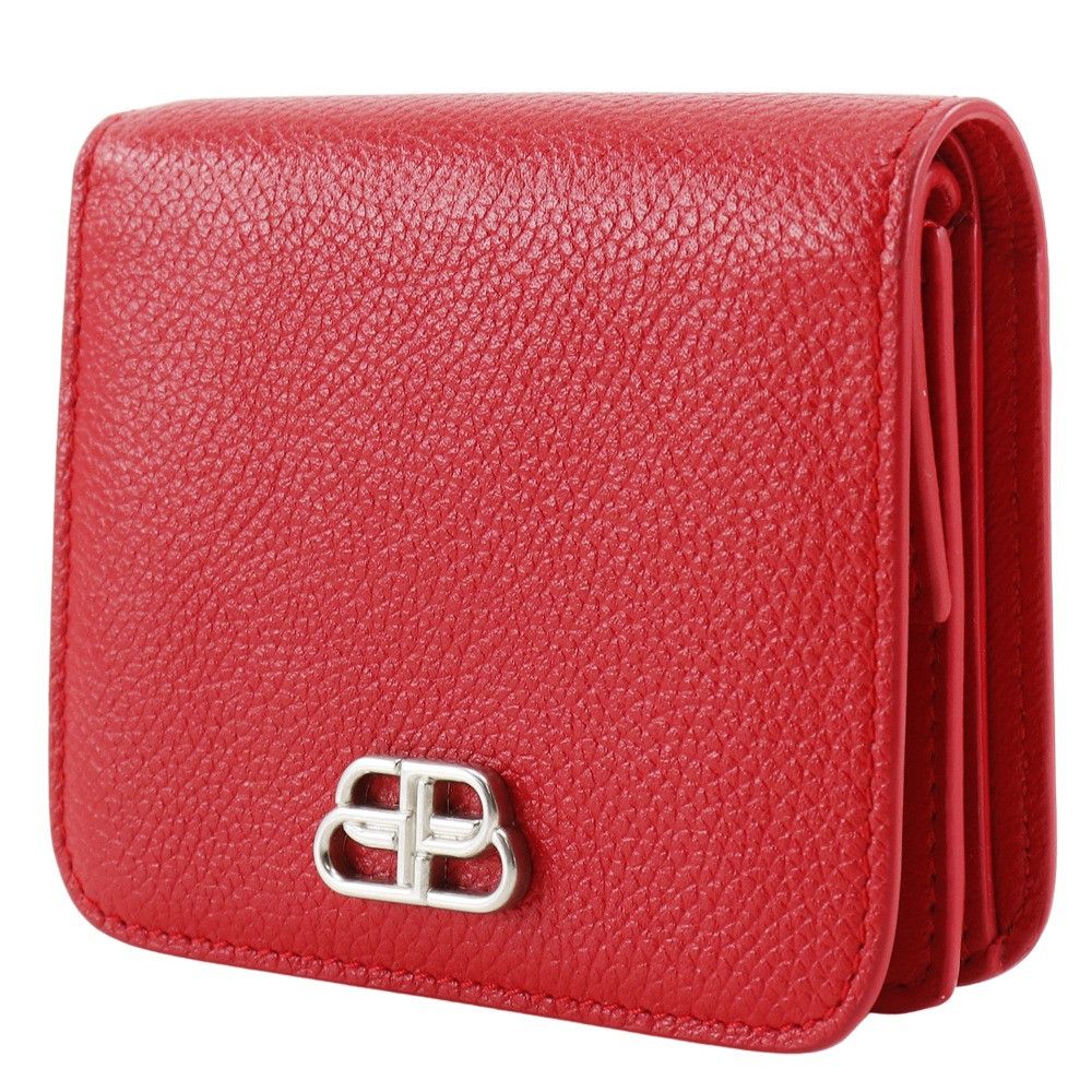 Balenciaga Balenciaga Balenciaga BB Logo Leather Wallet Leather Short Wallet 601474 DUTY FREE for USA Size ONE SIZE - 2 Thumbnail