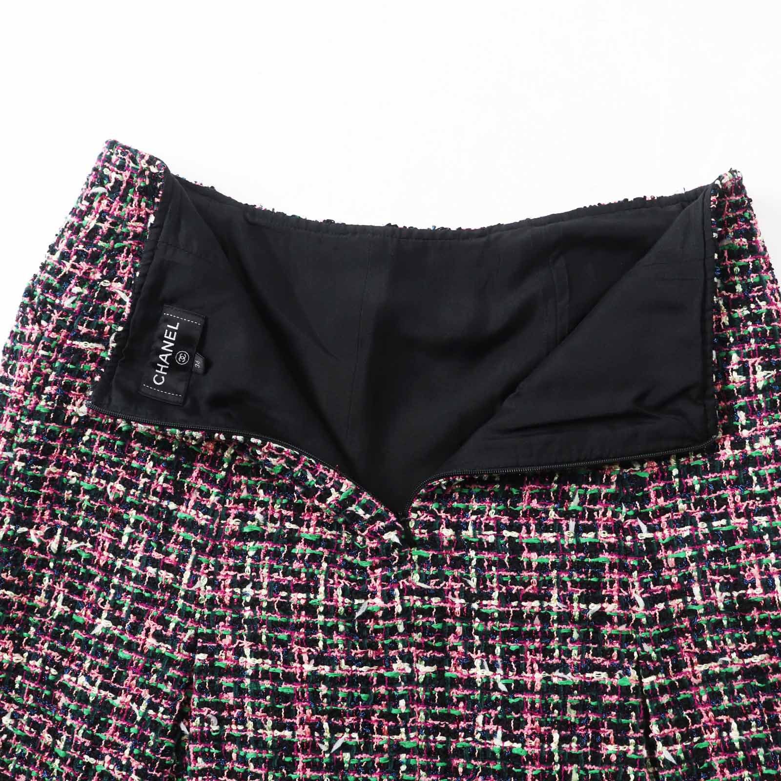 Chanel Chanel Chanel COCO Mark Mixed Tweed Skirt Mixed Tweed Skirt Others Skirts P60792 Size ONE SIZE - 5 Thumbnail