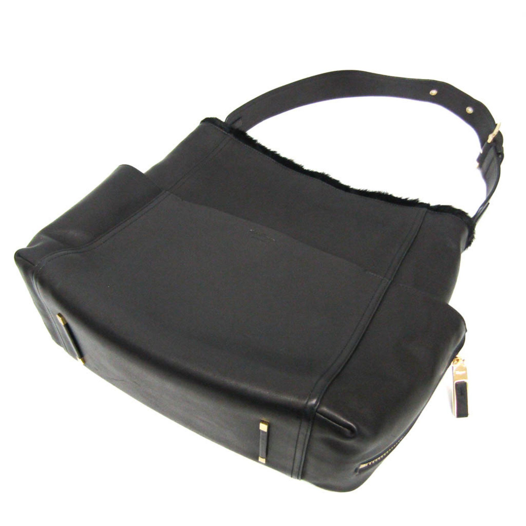 Salvatore Ferragamo Salvatore Ferragamo RG-21 G839 Women's Leather,Leather Tote Bag Black Size ONE SIZE - 3 Thumbnail