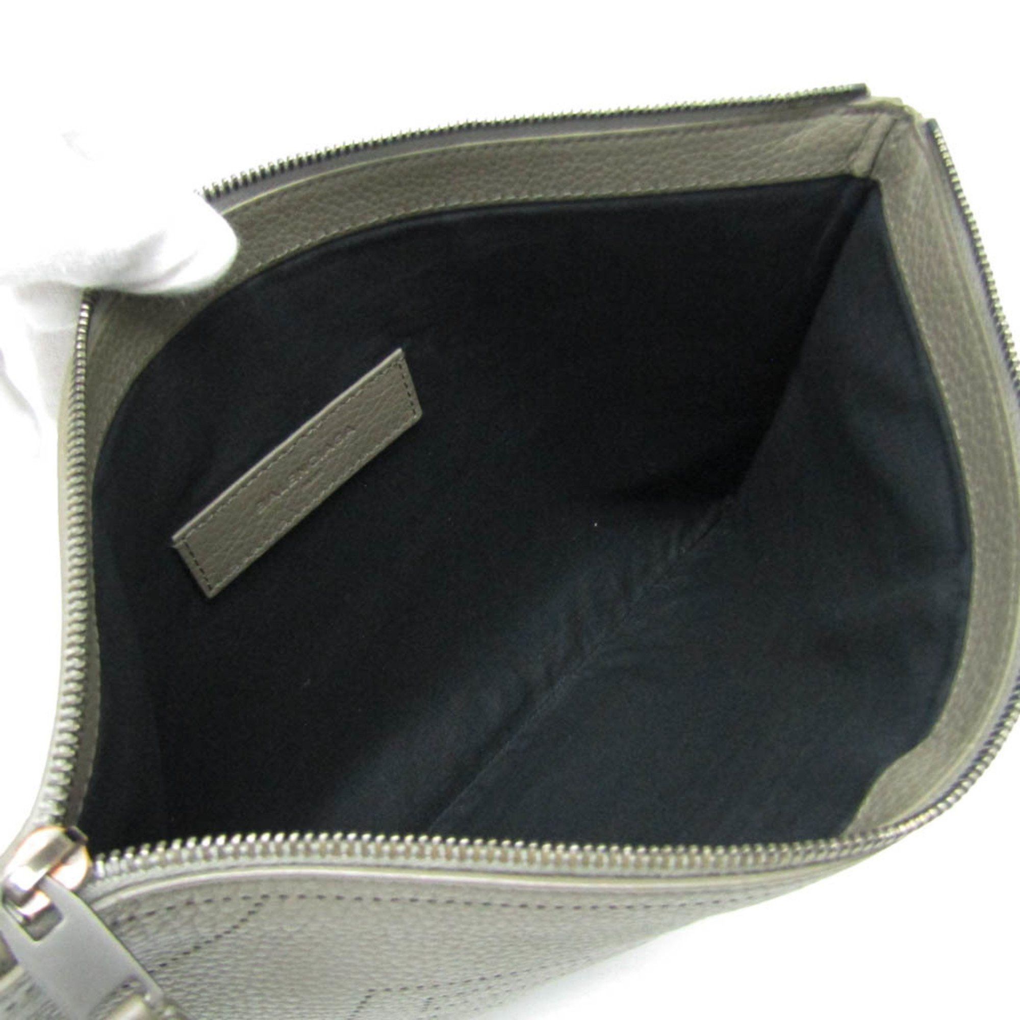 Balenciaga Balenciaga Classical Clutch Pouch 459511 Women,Men Leather Clutch Bag Grayish Size ONE SIZE - 3 Thumbnail