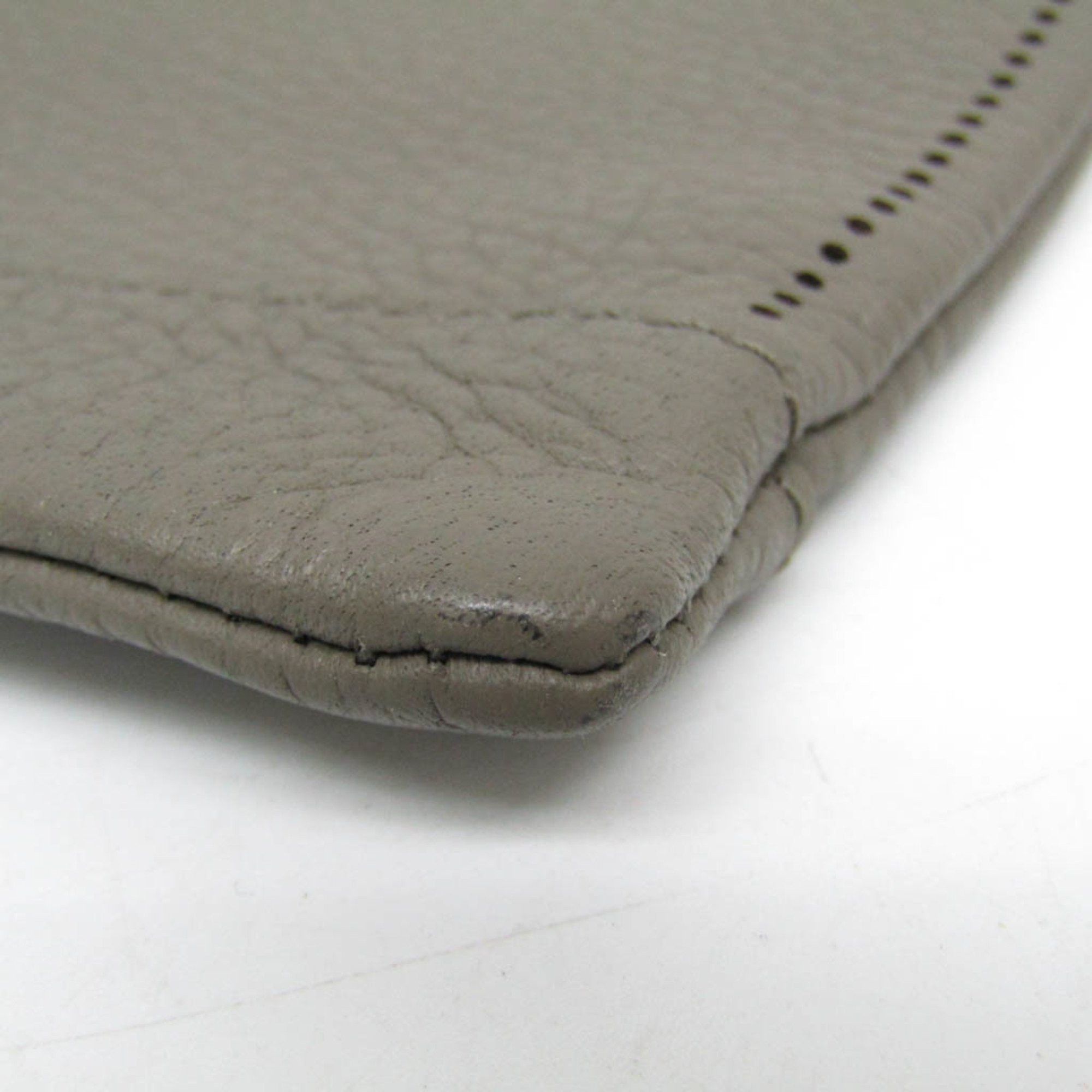 Balenciaga Balenciaga Classical Clutch Pouch 459511 Women,Men Leather Clutch Bag Grayish Size ONE SIZE - 5 Thumbnail
