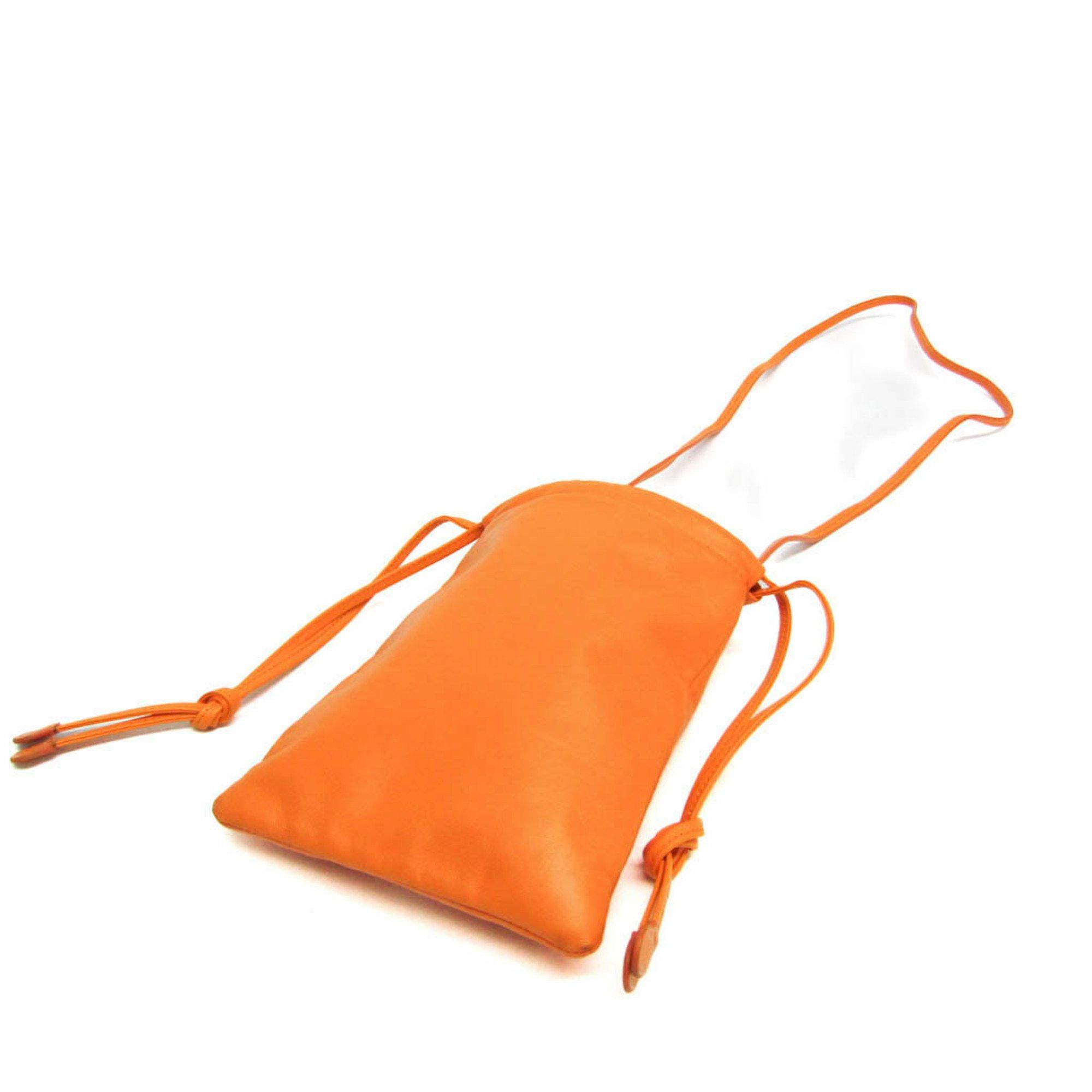 Burberry Burberry Smartphone Bag Women's Leather Shoulder Bag Orange Size ONE SIZE - 2 Thumbnail