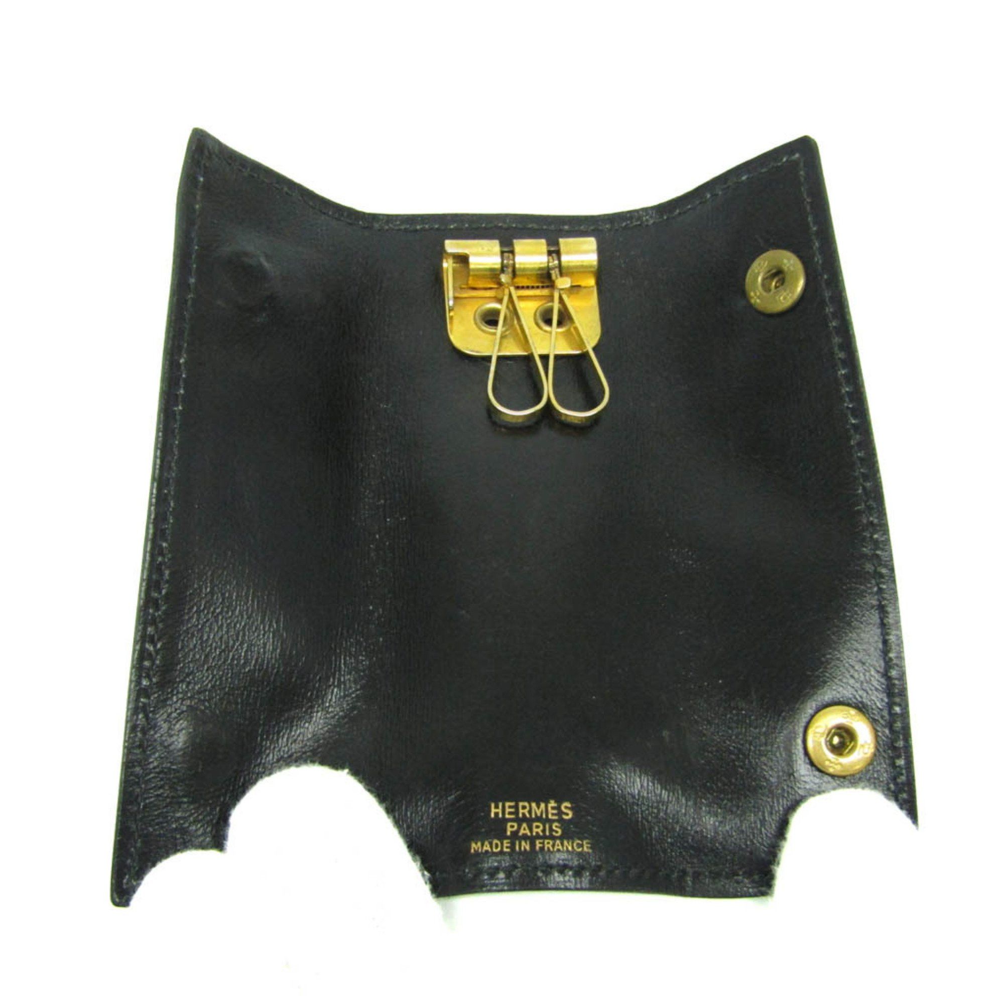 Hermes Hermes Women,Men Leather Key Case Black Size ONE SIZE - 3 Thumbnail