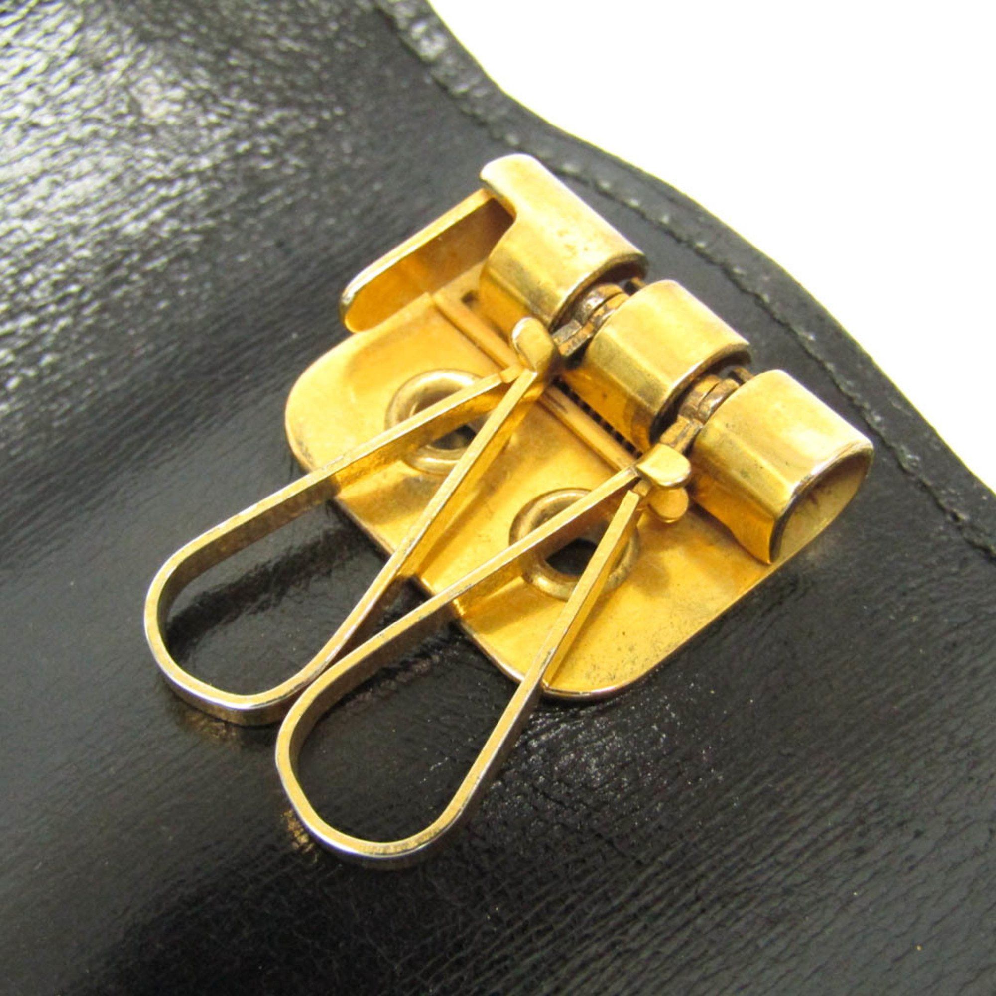 Hermes Hermes Women,Men Leather Key Case Black Size ONE SIZE - 8 Thumbnail