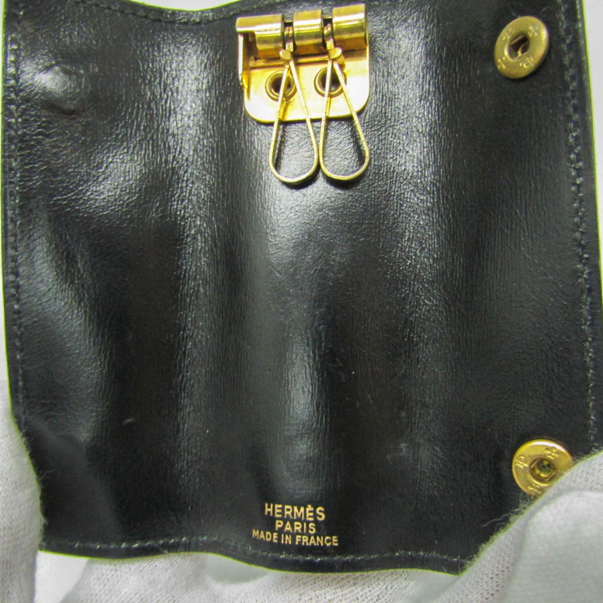 Hermes Hermes Women,Men Leather Key Case Black Size ONE SIZE - 7 Thumbnail