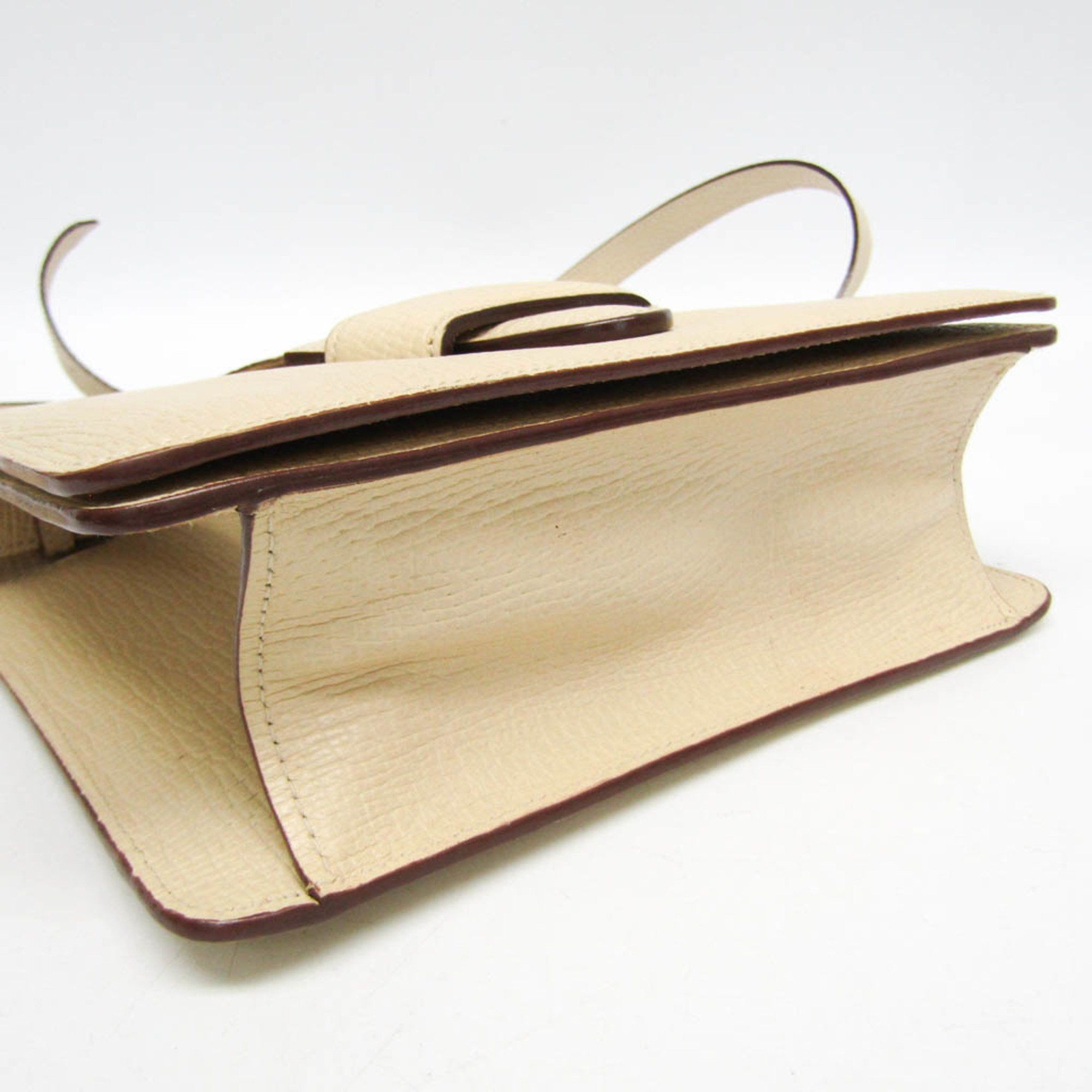 Loewe Loewe Barcelona Women's Leather Handbag,Shoulder Bag Cream Size ONE SIZE - 6 Thumbnail