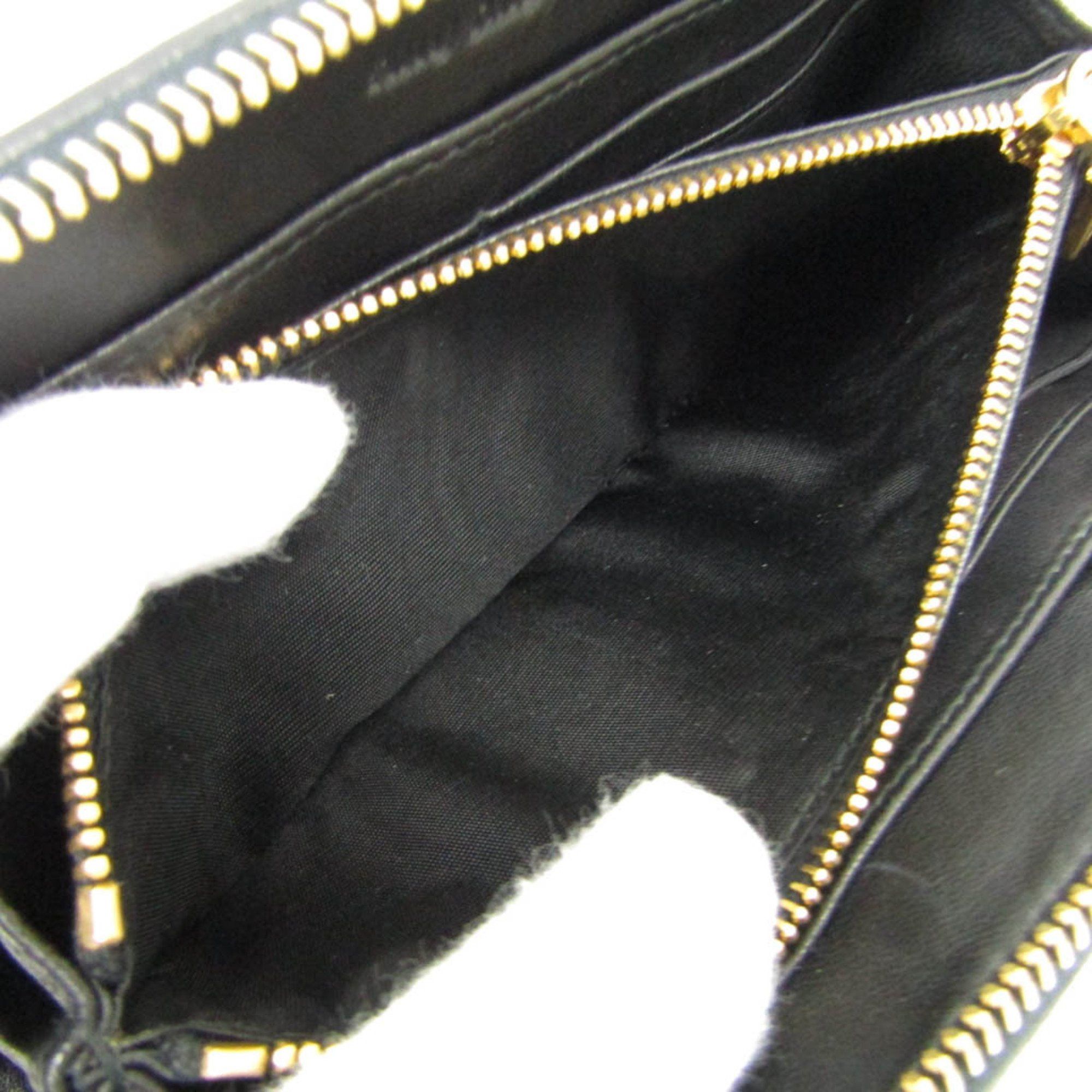 Miu Miu Miu Miu Matelasse 5M0506 Women's Leather Long Wallet (bi-fold) Black Size ONE SIZE - 5 Thumbnail