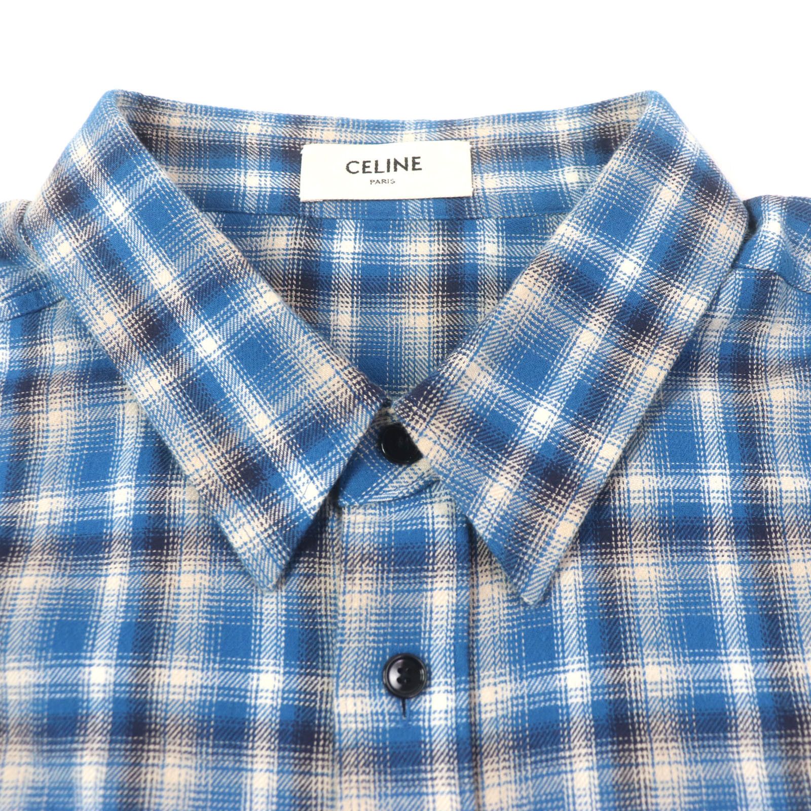 Celine Celine Celine Loose Shirt Cotton Shirt Cotton Dress Shirt 2C486354M DUTY FREE for USA Size ONE SIZE - 2 Thumbnail