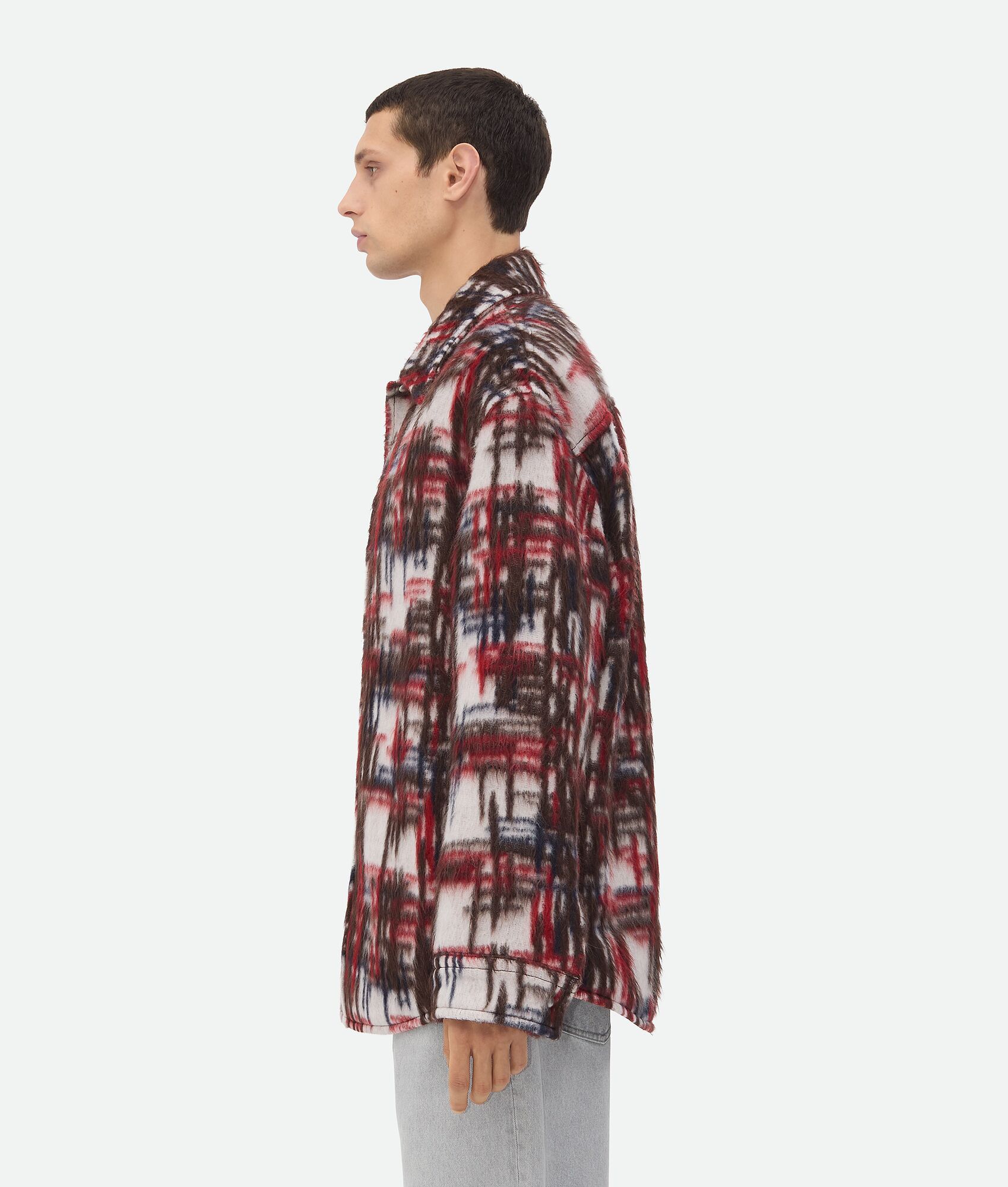 Bottega Veneta Alpaca Check Overshirt Size US M / EU 48-50 / 2 - 2 Thumbnail