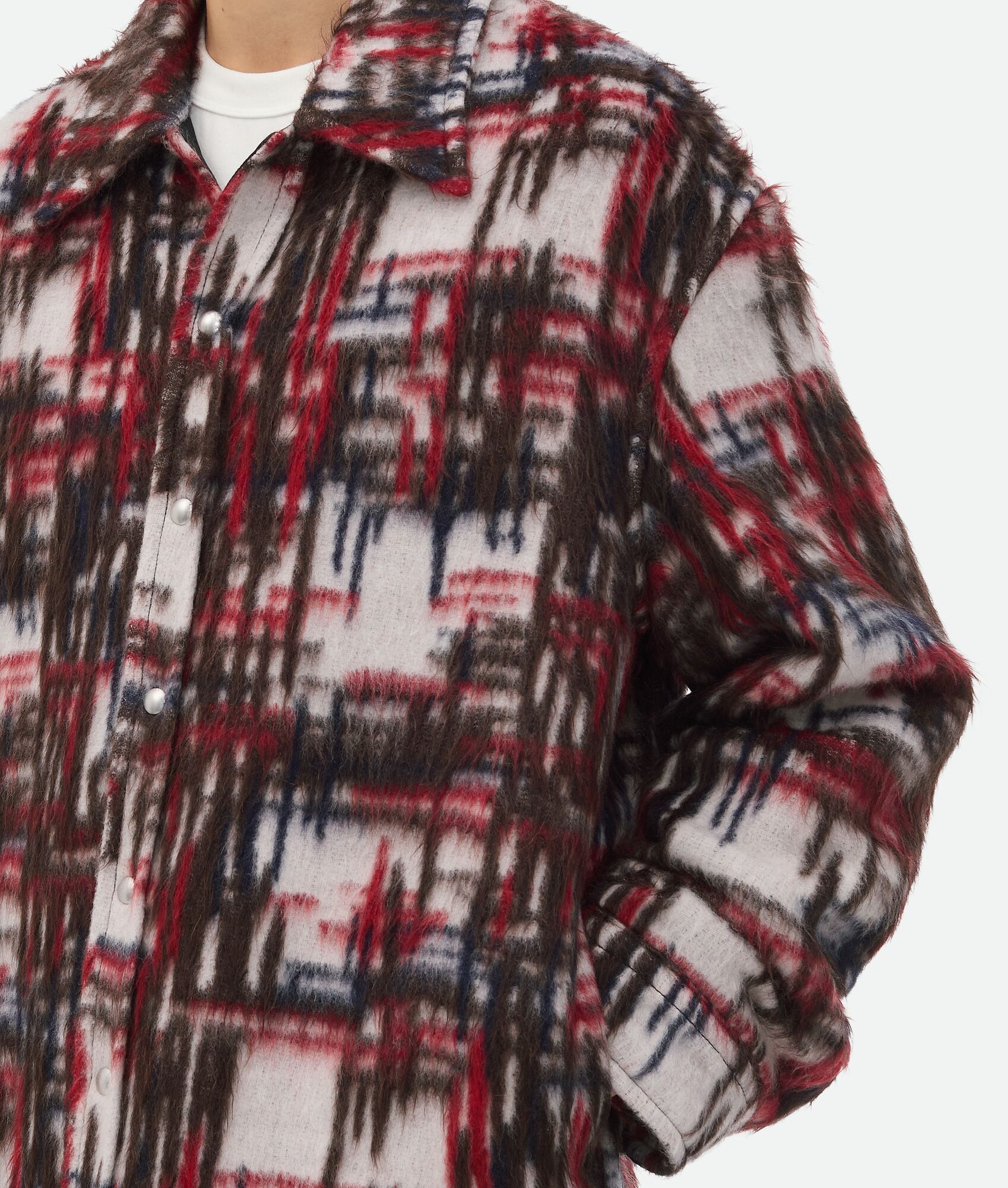 Bottega Veneta Alpaca Check Overshirt Size US M / EU 48-50 / 2 - 4 Thumbnail