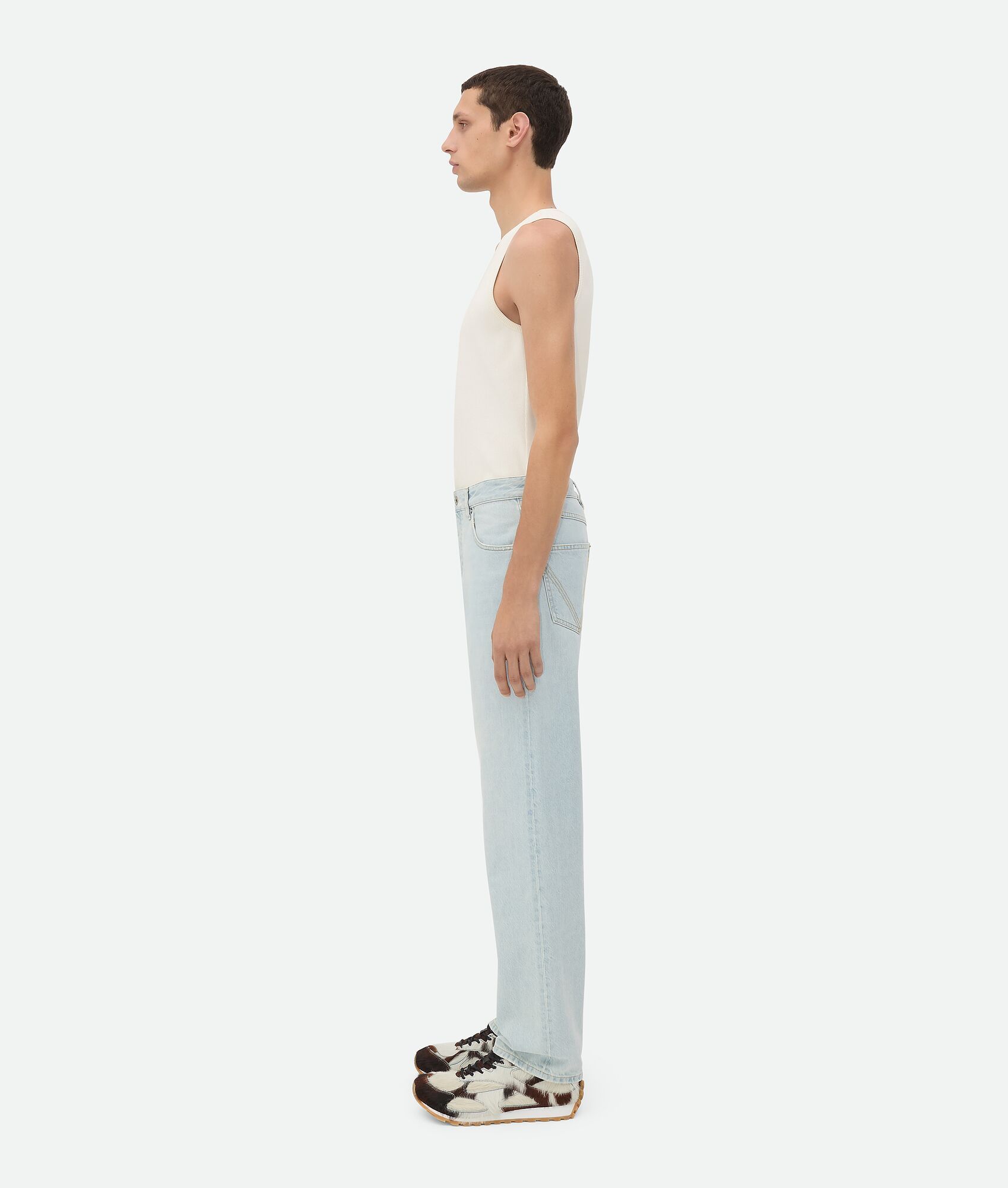 Bottega Veneta Extra Bleached Straight Jeans Size US 35 - 2 Thumbnail