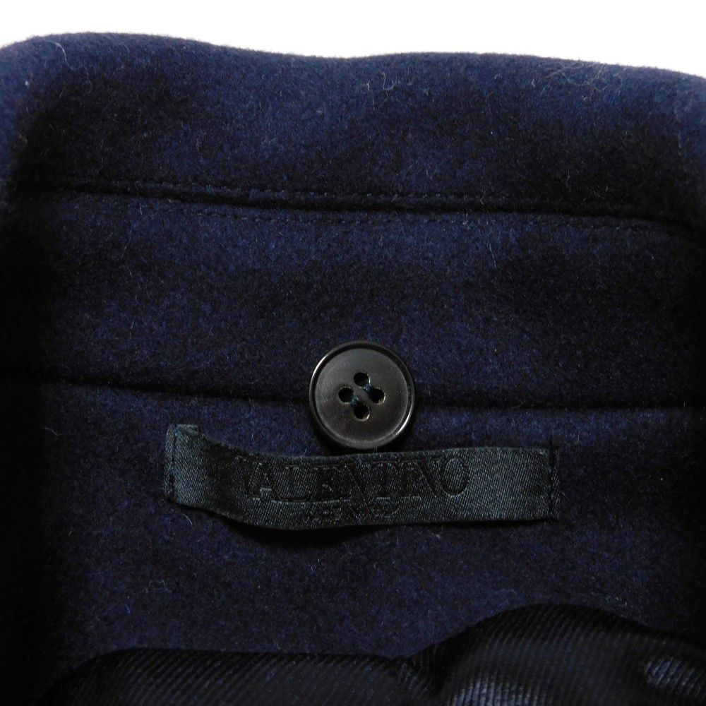 Valentino Valentino Valentino Rib Coat Wool Trench Coat Leather Outerwear Size ONE SIZE - 3 Thumbnail